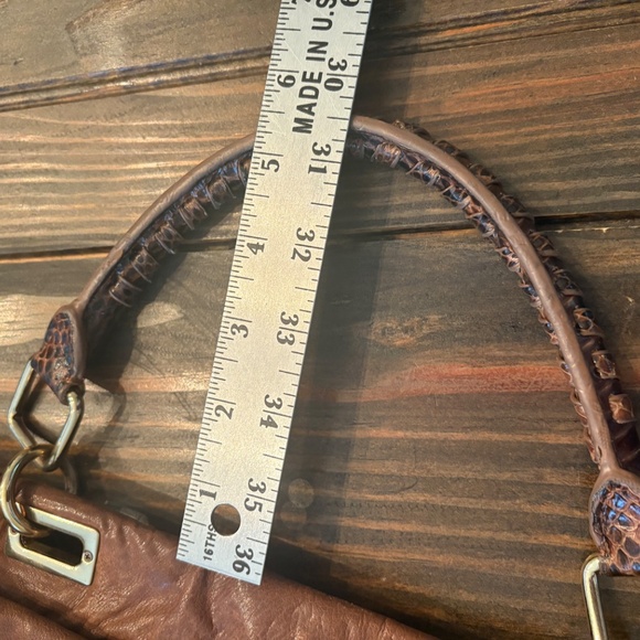 Halston Heritage Snakeskin Handle Shoulder Bag - Picture 10 of 14